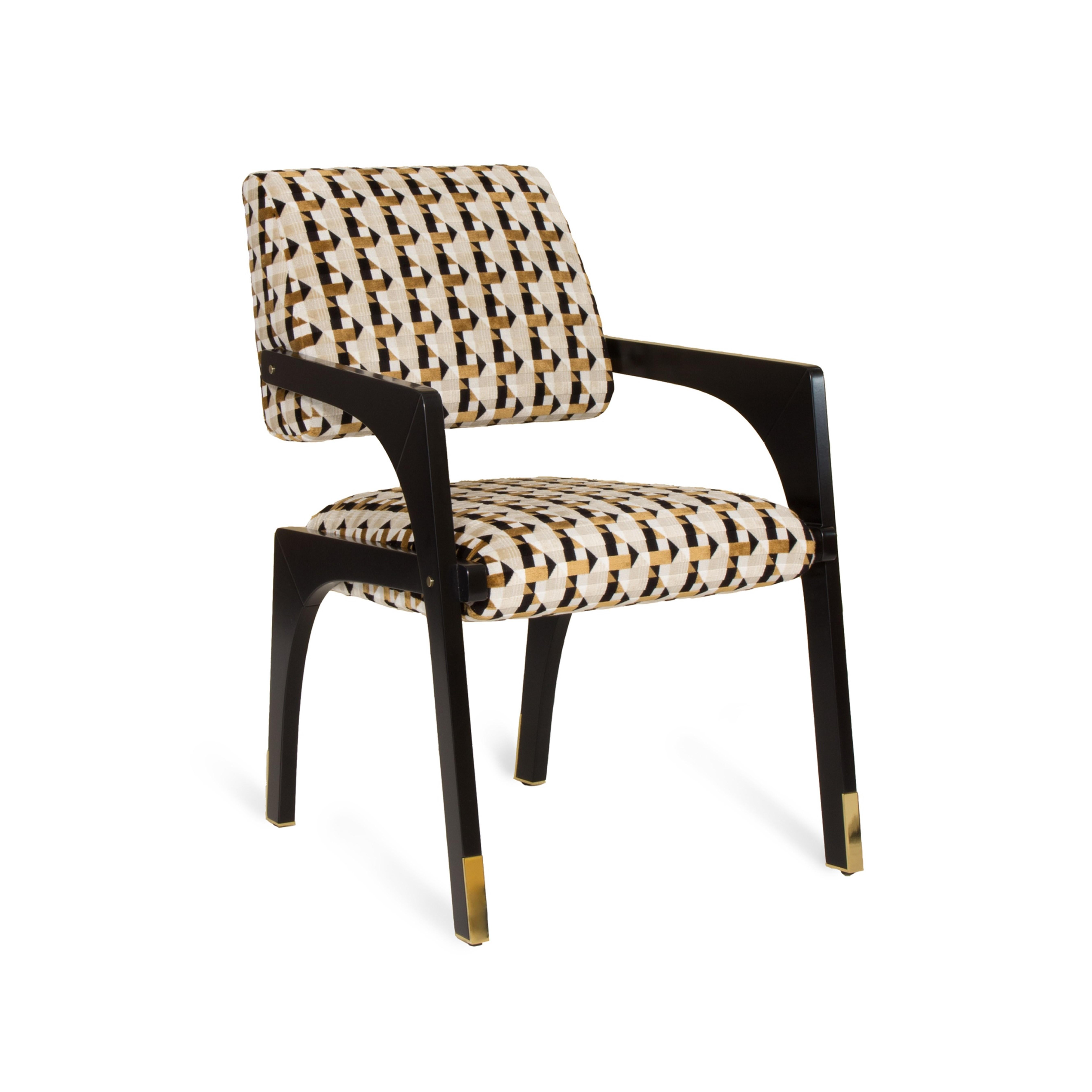 Contemporary Arches Dining Chair, Twist & Brass, InsidherLand by Joana Santos Barbosa For Sale