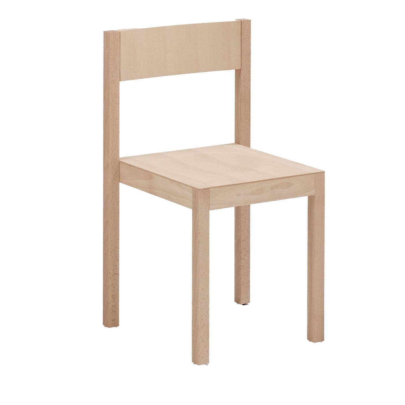 Contemporary Archetype-A 830 Beechwood Chair by Mario Alessiani For Sale