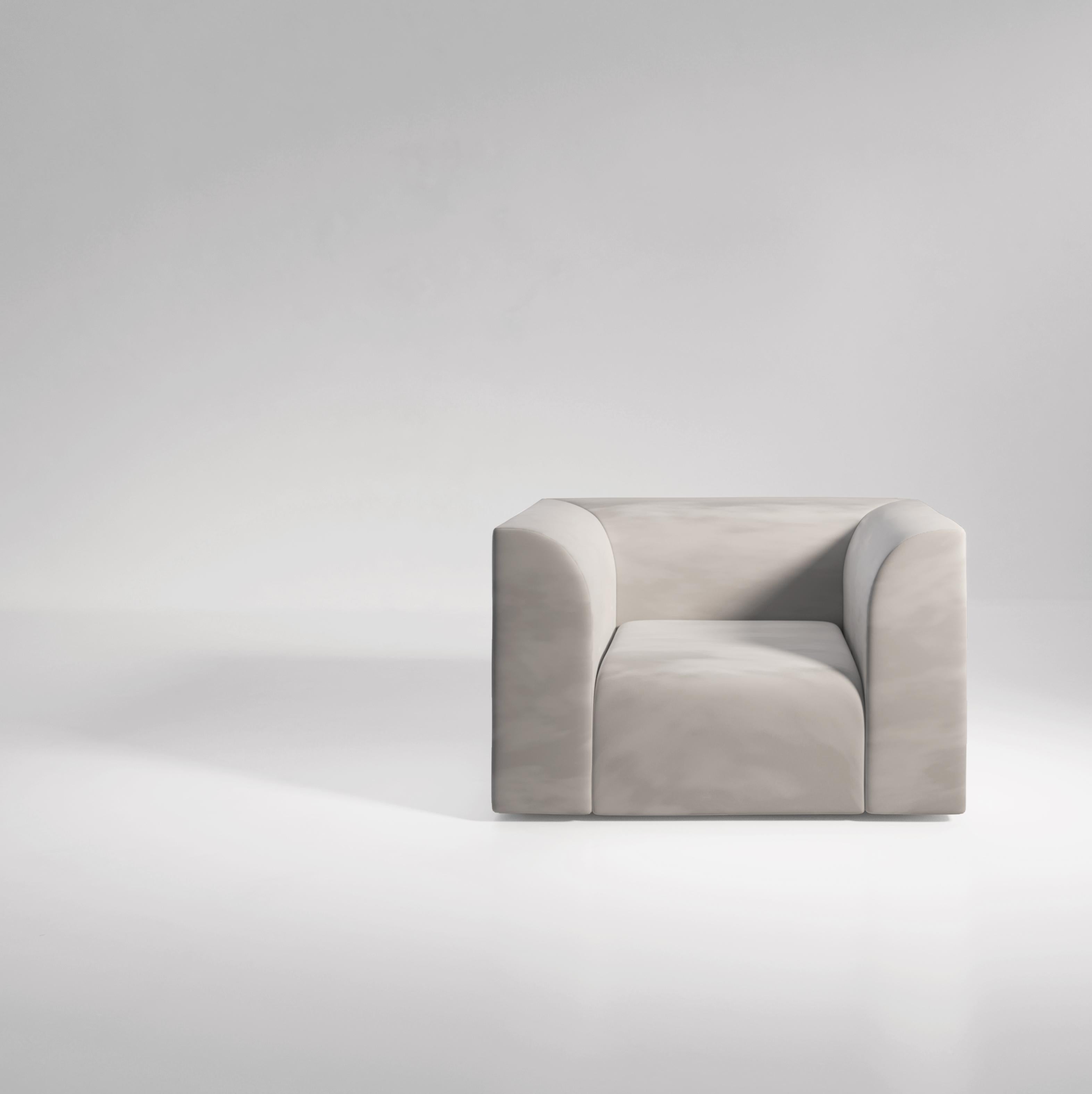 ARCHI 1 Seat Contemporary armchair in Fabric For Sale 1