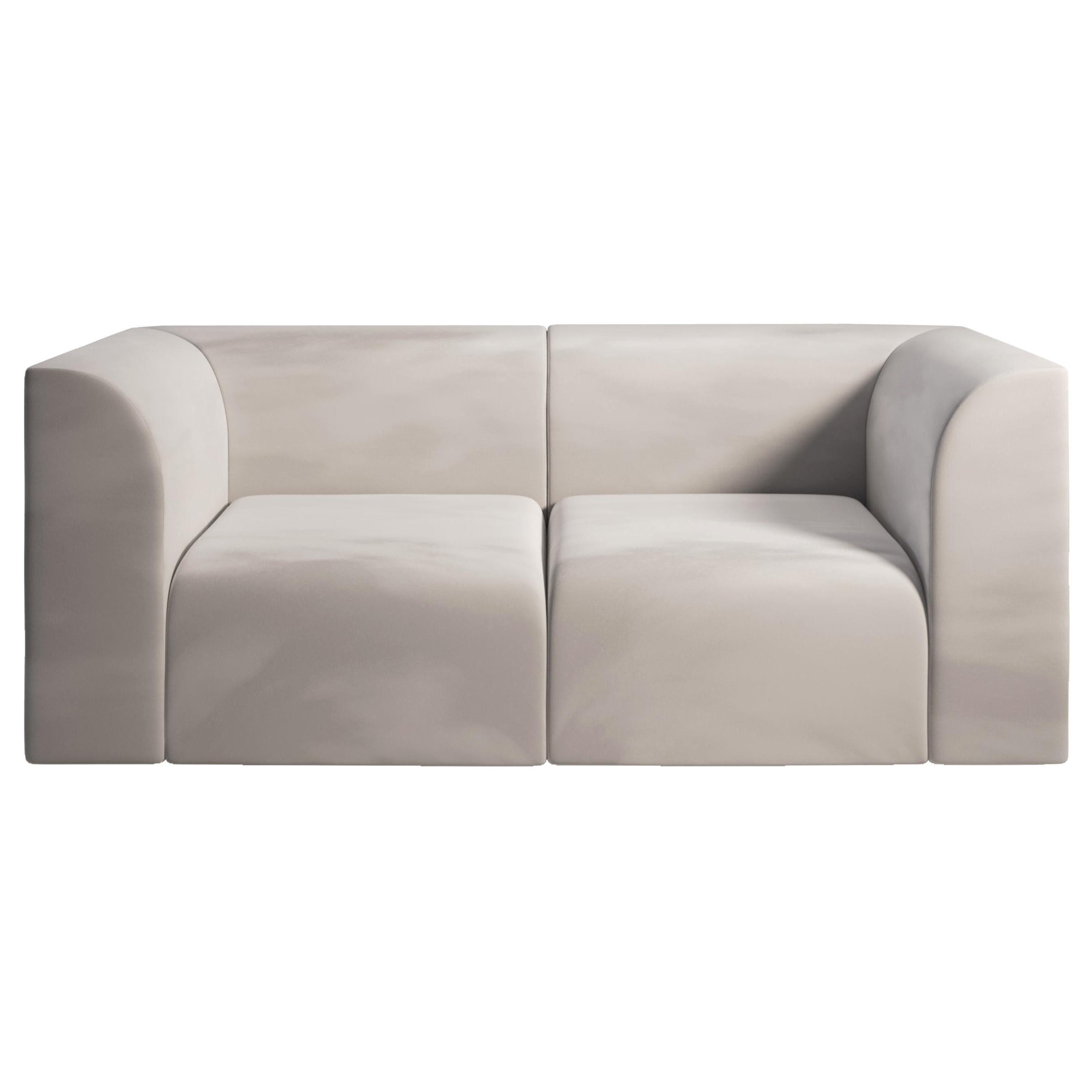 ARCHI 2-Sitzer Contemporary Sofa in Stoff