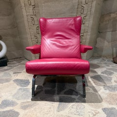 Archi Sessel von Pierre Paulin für Ligne Roset Post Modern Leder & Chrom.