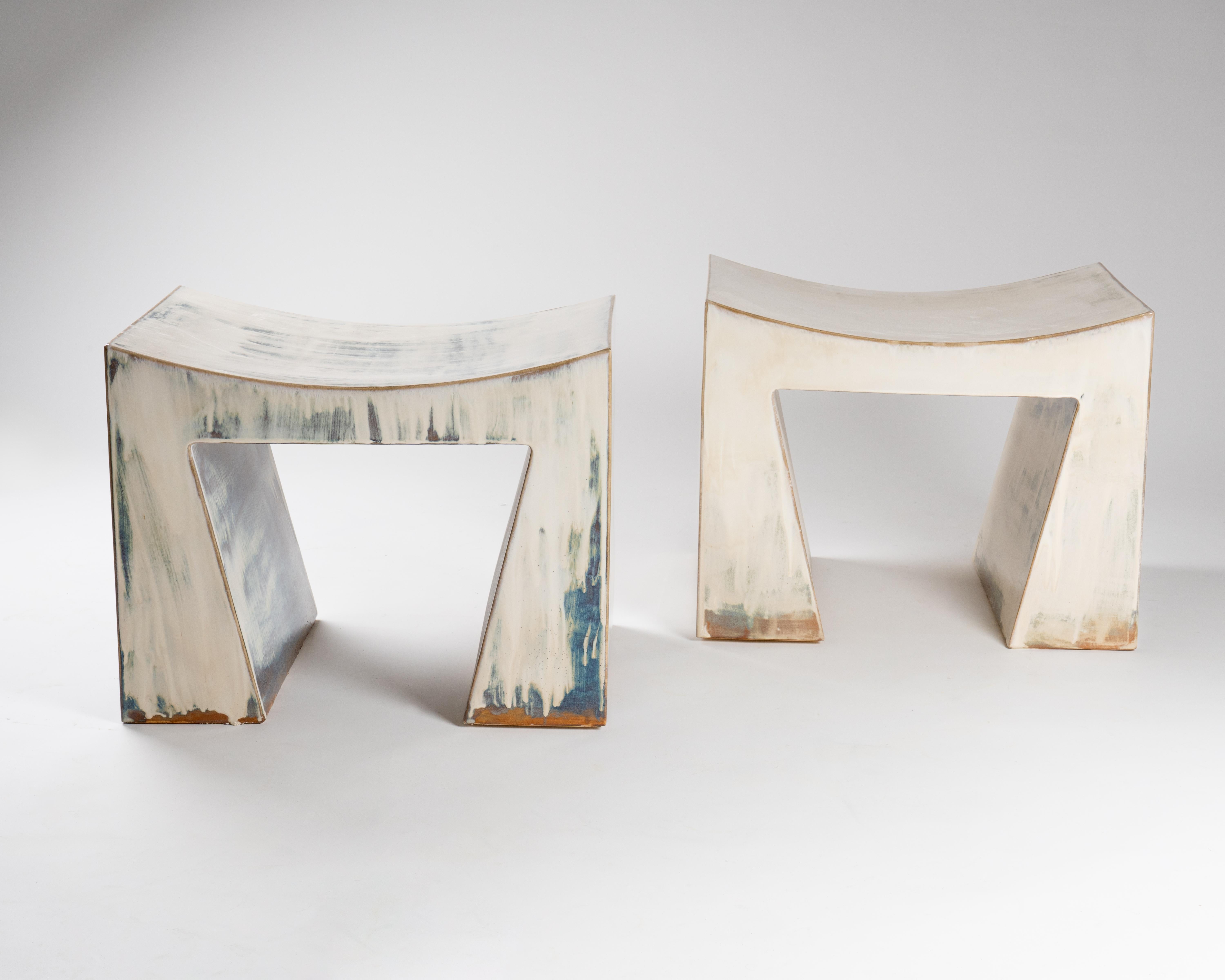 Archi Ceramic Stool by Elsa Foulon
Unique piece.
Dimensions: D 39 x W 50 x H 40 cm
Materials: Ceramic.

All of our items are handmade and may have slight variations or imperfections as the materials used can vary in color, making each piece one of a