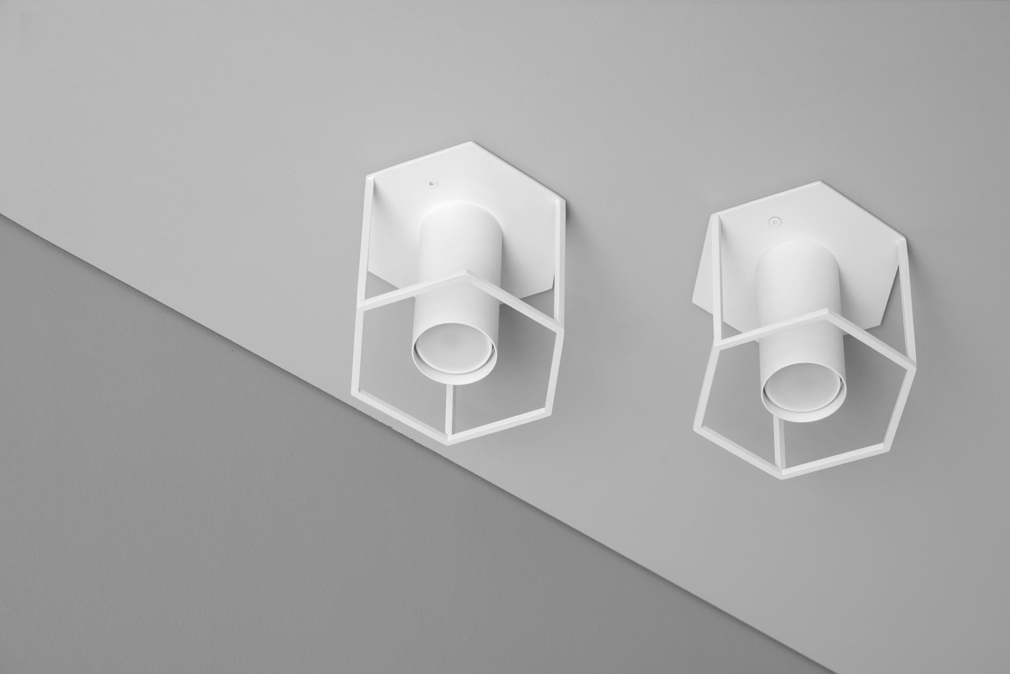 Archi Hex White Ceiling Lamp by +kouple In New Condition For Sale In Geneve, CH