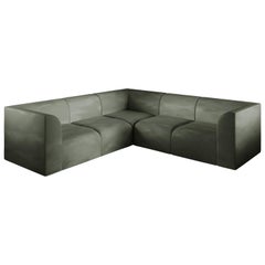 Archi L Shape Contemporary Sofa in Fabric by Artefatto Design Studio