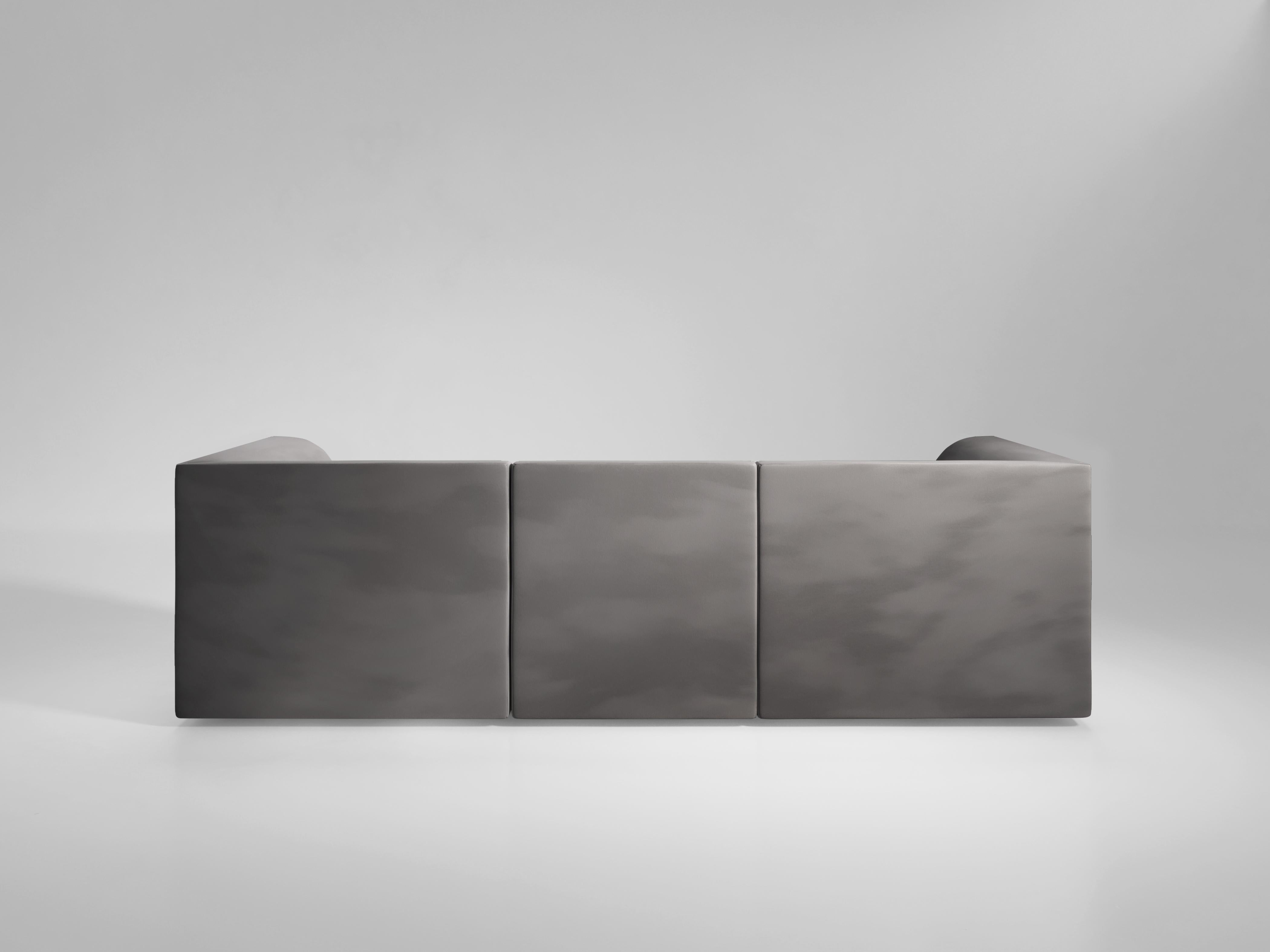 Italian Archi L Shape Contemporary Sofa in Fabric For Sale