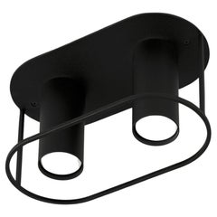 Lámpara de techo Archi Round Twins Negra by +kouple