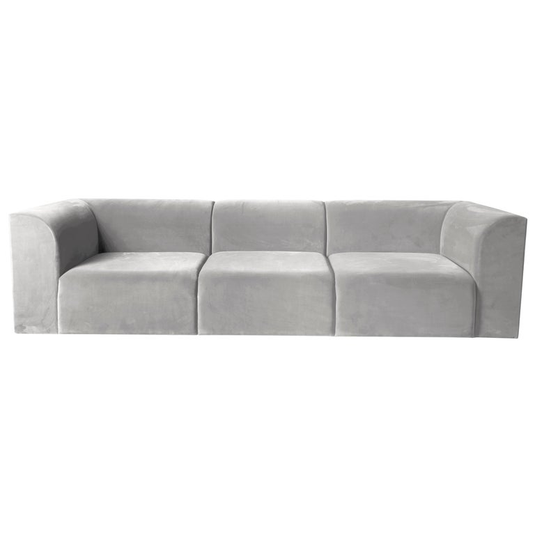 Archi Sofa in weichem Samt Made in Italy 1