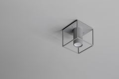 Archi Square Single Grey Ceiling Lamp by +kouple