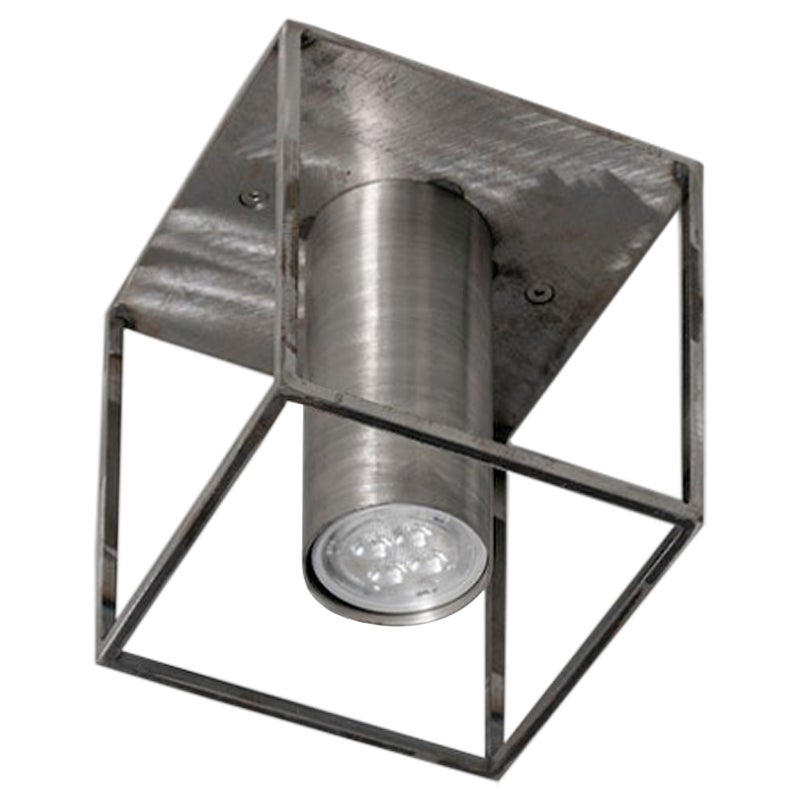 Lampada da soffitto Archi Square Single Raw Steel di +kouple