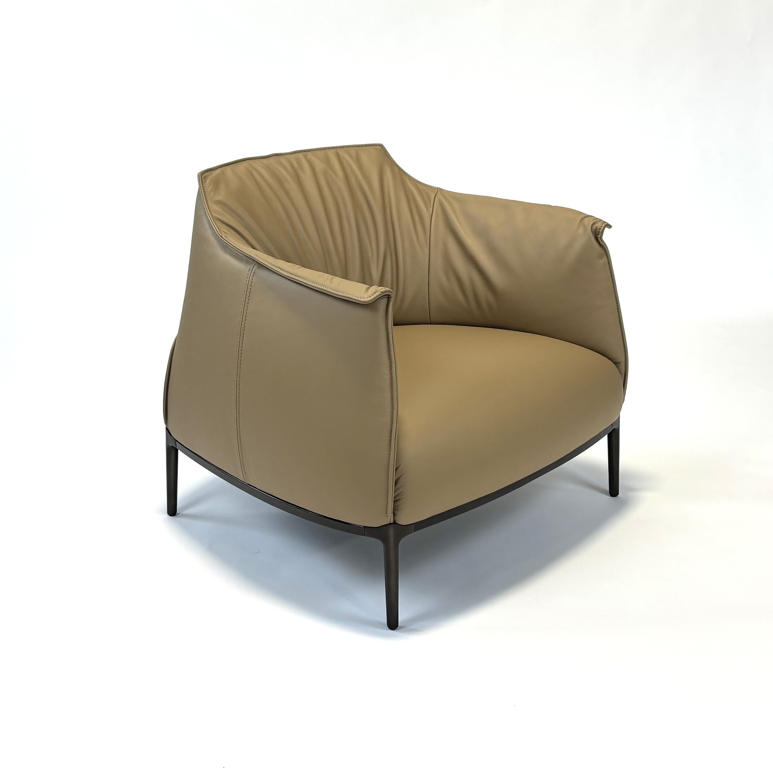 Italian Archibald Armchair & Ottoman by Jean-Marie Massaud
