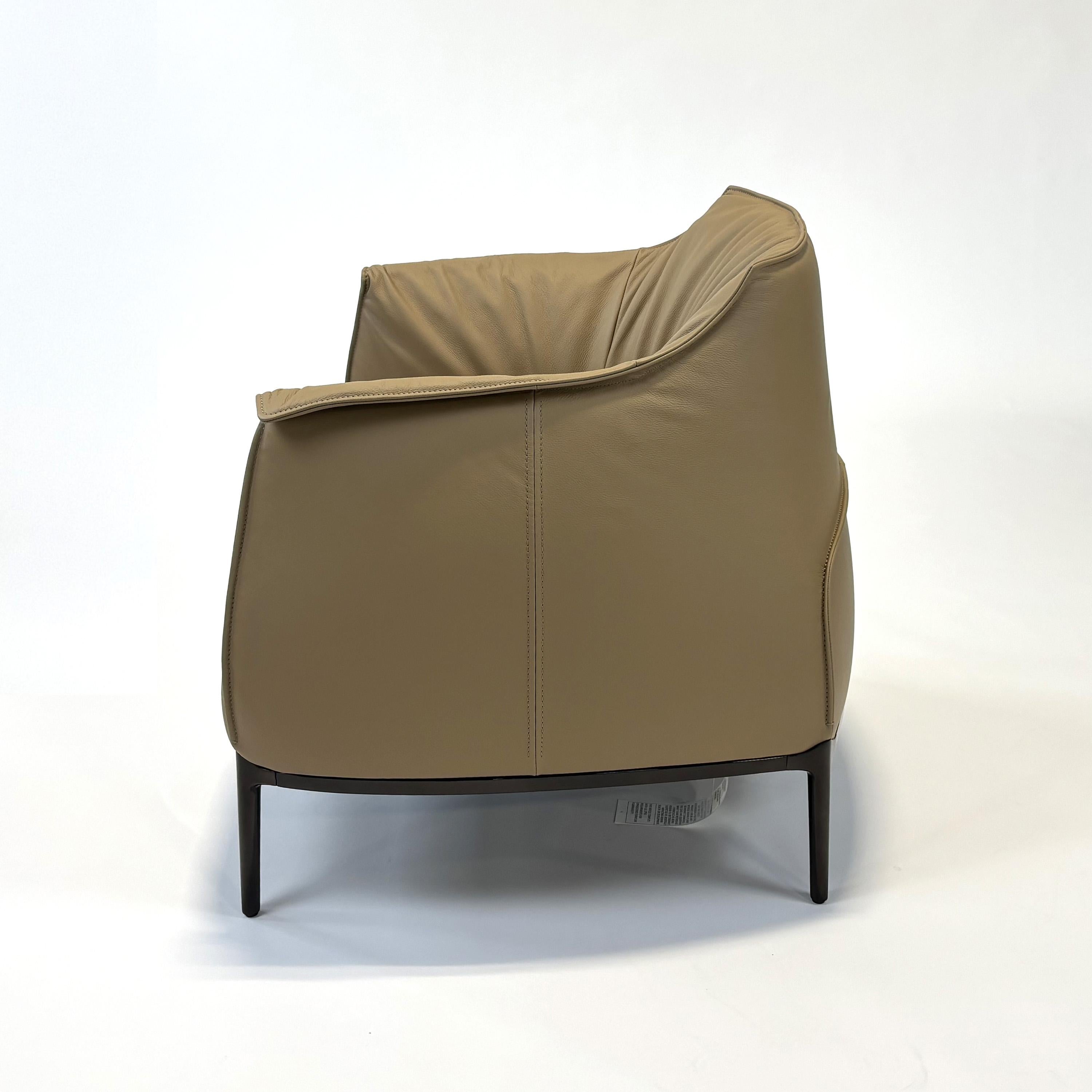 Metal Archibald Armchair & Ottoman by Jean-Marie Massaud