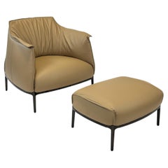 Archibald Armchair & Ottoman by Jean-Marie Massaud