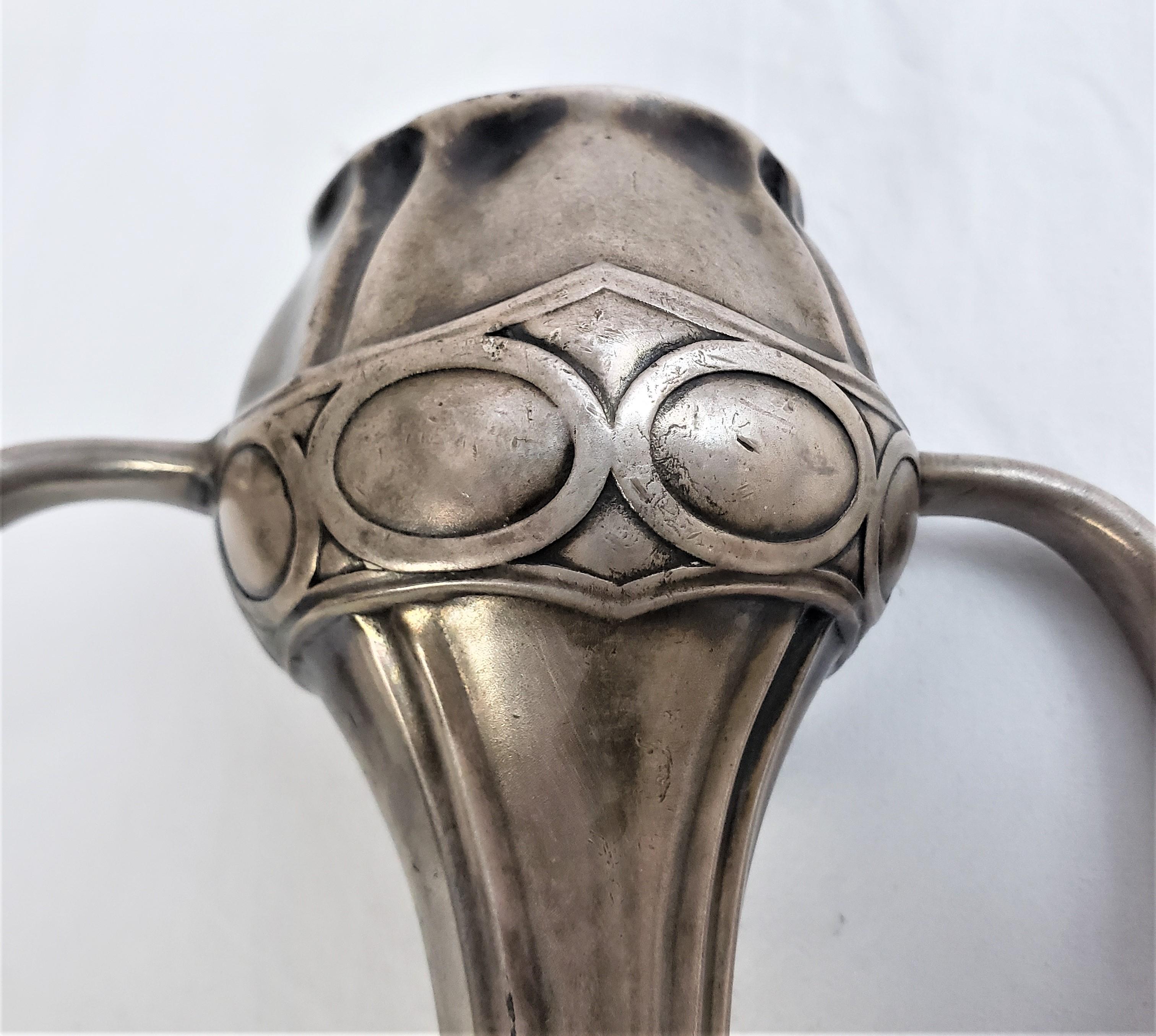 Archibald Knox Attributed Antique Art Nouveau Pewter Vase with Naturalistic Form 6