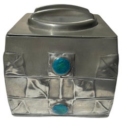 Archibald Knox for Liberty & Co box in Pewter and enamel # 0194