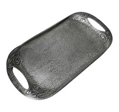 Liberty Pewter-Tablett aus Zinn von Archibald Knox, um 1906