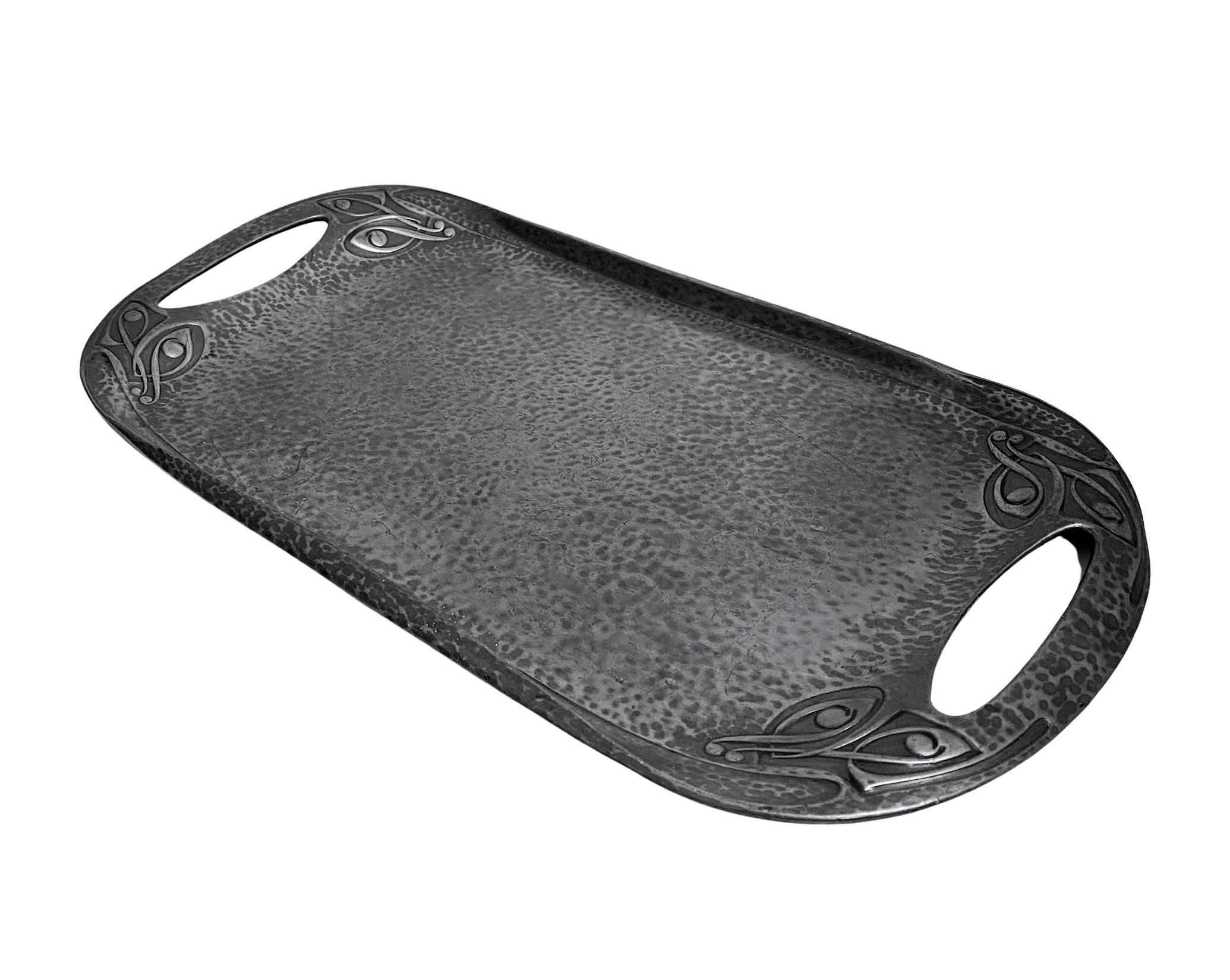 Arts and Crafts Archibald Knox Liberty Pewter Tray, C.1906