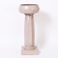 Archibald Knox Pareja de Jardineras de Terracota Esmaltada Art Nouveau