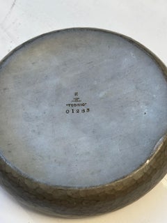 Archibald Knox pewter enamel small bowl/vide-poche Arts & Crafts Liberty Tudric