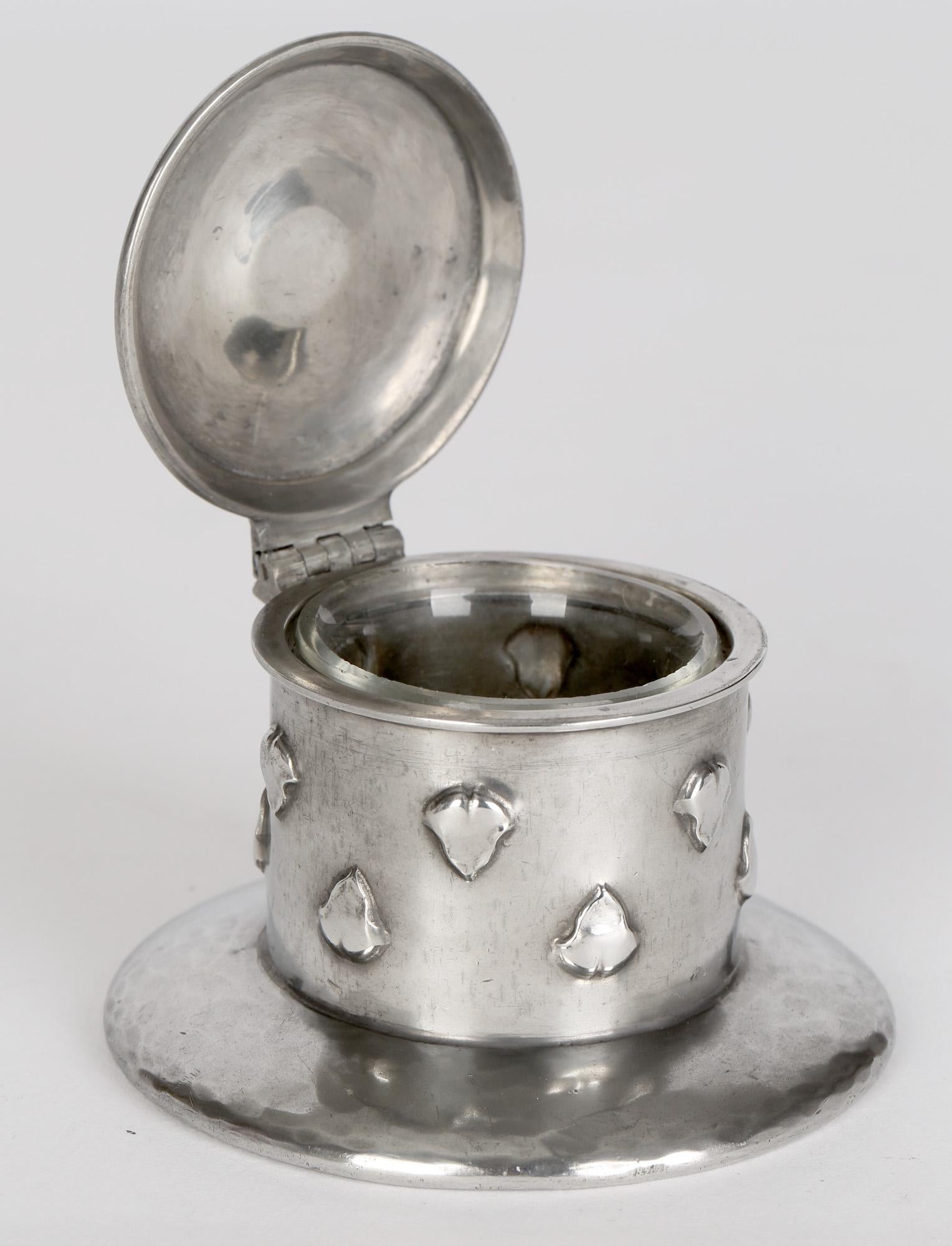 Archibald Knox Tudric Pewter Inkwell For Liberty & Co 2