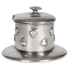 Archibald Knox Tudric Pewter Inkwell For Liberty & Co