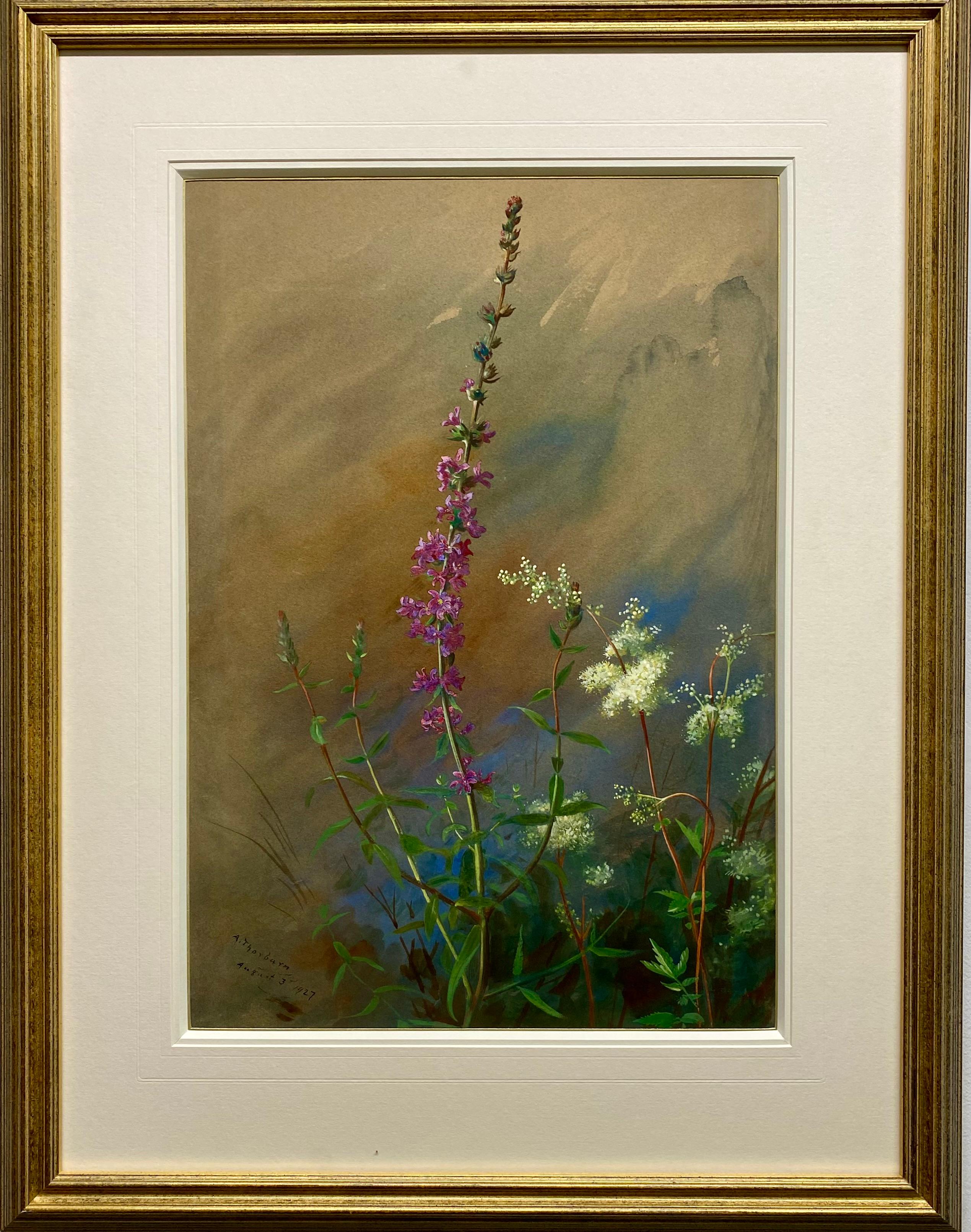 WILDFLOWERS - Painting by Archibald Thorburn