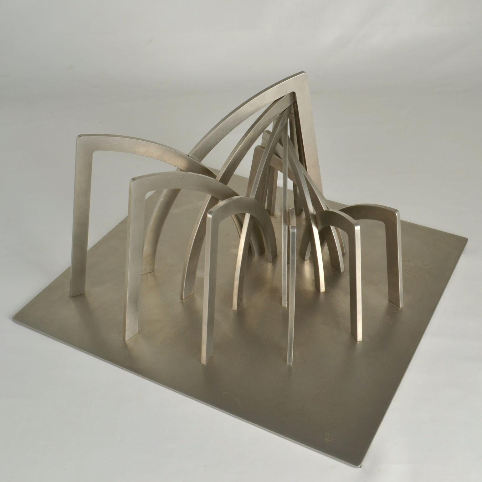 Archictural Abstract Sculpture by Dutch Margot Zanstra For Sale 5