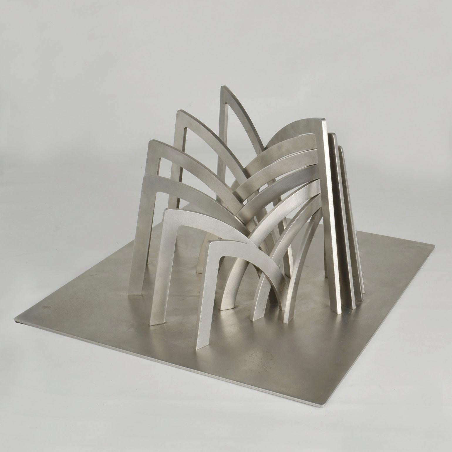 Mid-Century Modern Archictural Abstract Sculpture by Dutch Margot Zanstra For Sale