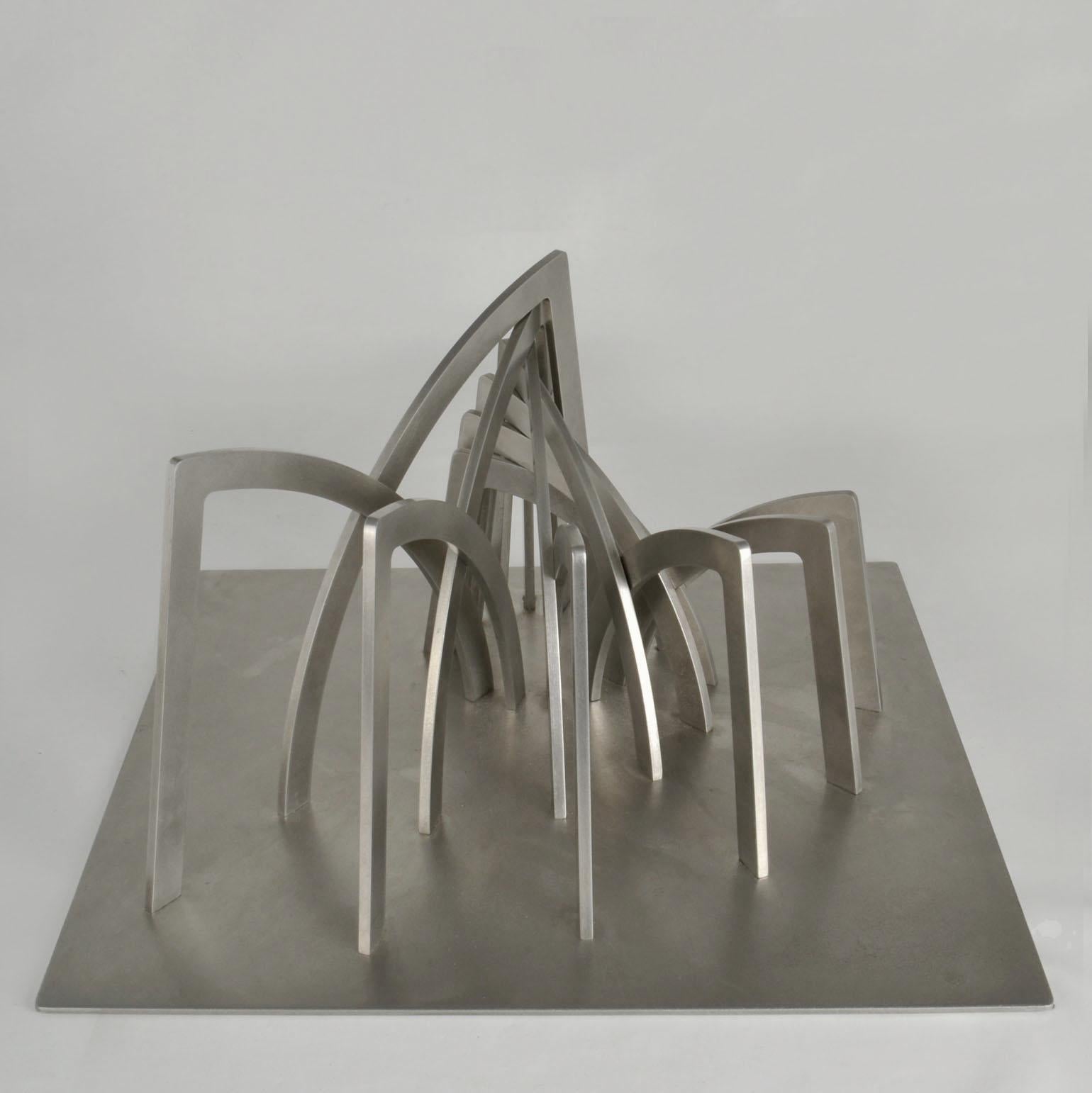Archictural Abstract Sculpture by Dutch Margot Zanstra For Sale 1
