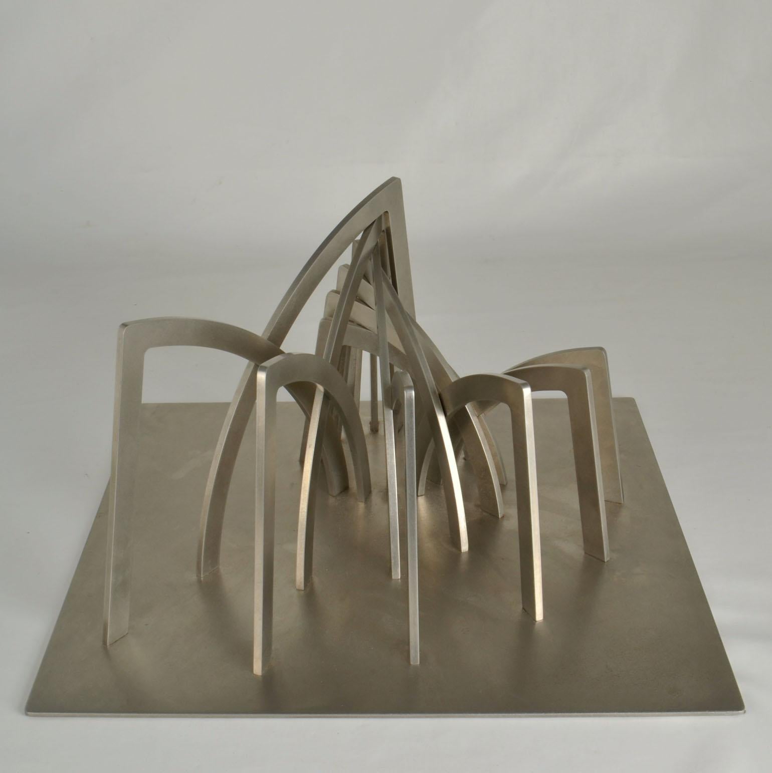 Archictural Abstract Sculpture by Dutch Margot Zanstra For Sale 2