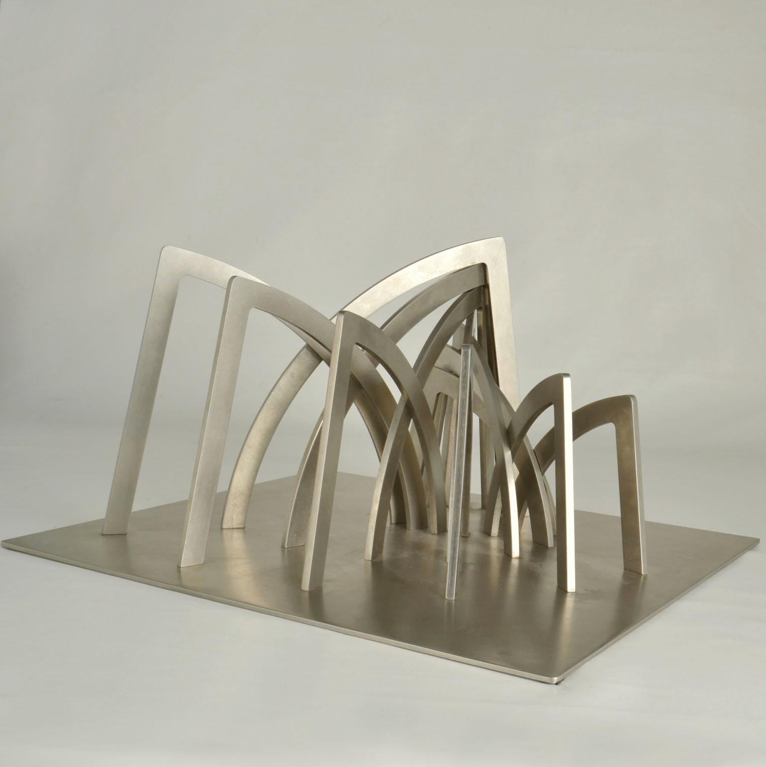 Archictural Abstract Sculpture by Dutch Margot Zanstra For Sale 3