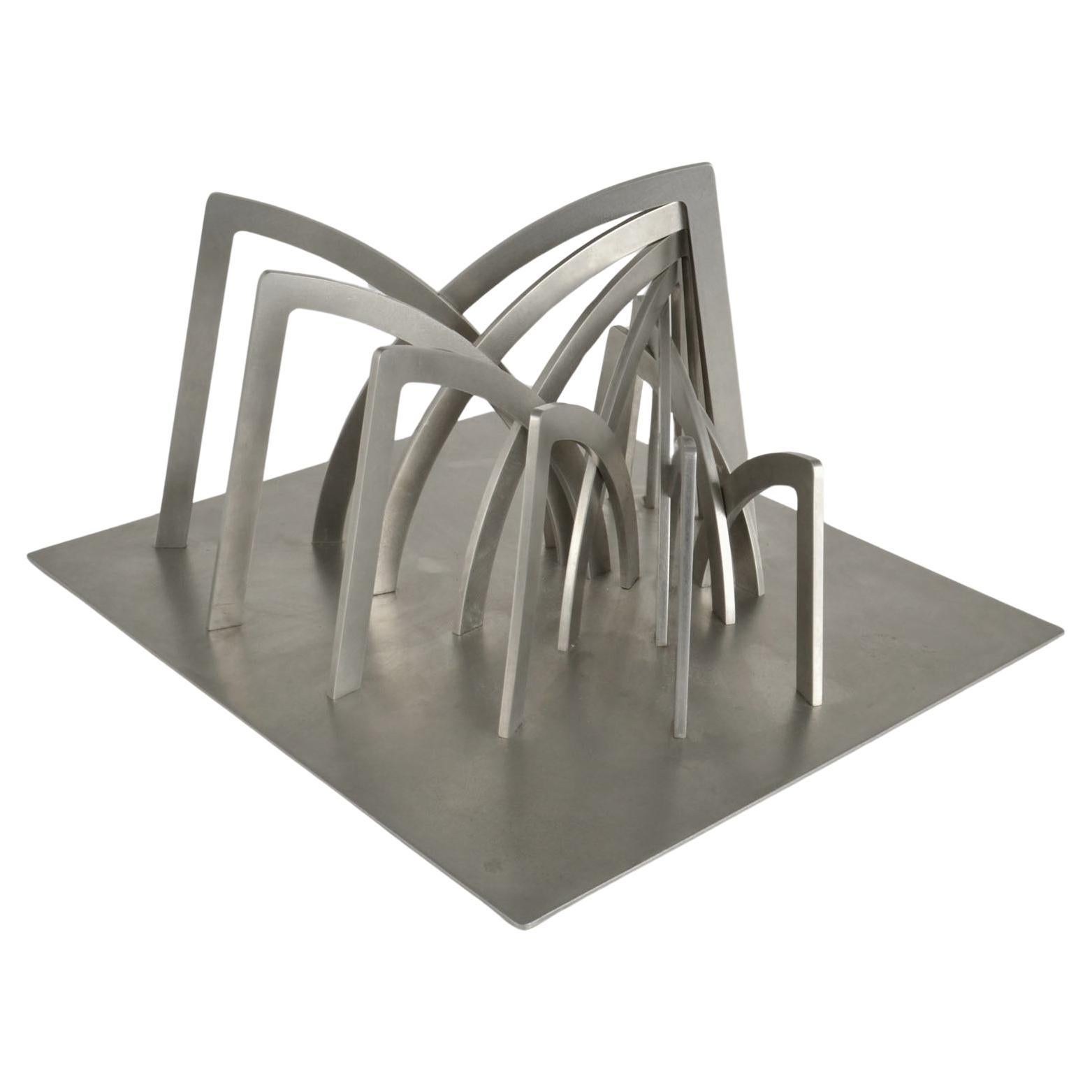 Archictural Abstract Sculpture by Dutch Margot Zanstra For Sale