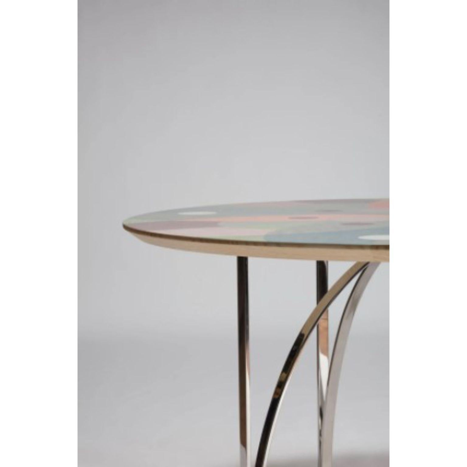 Modern Archie Colored Table by Serena Confalonieri