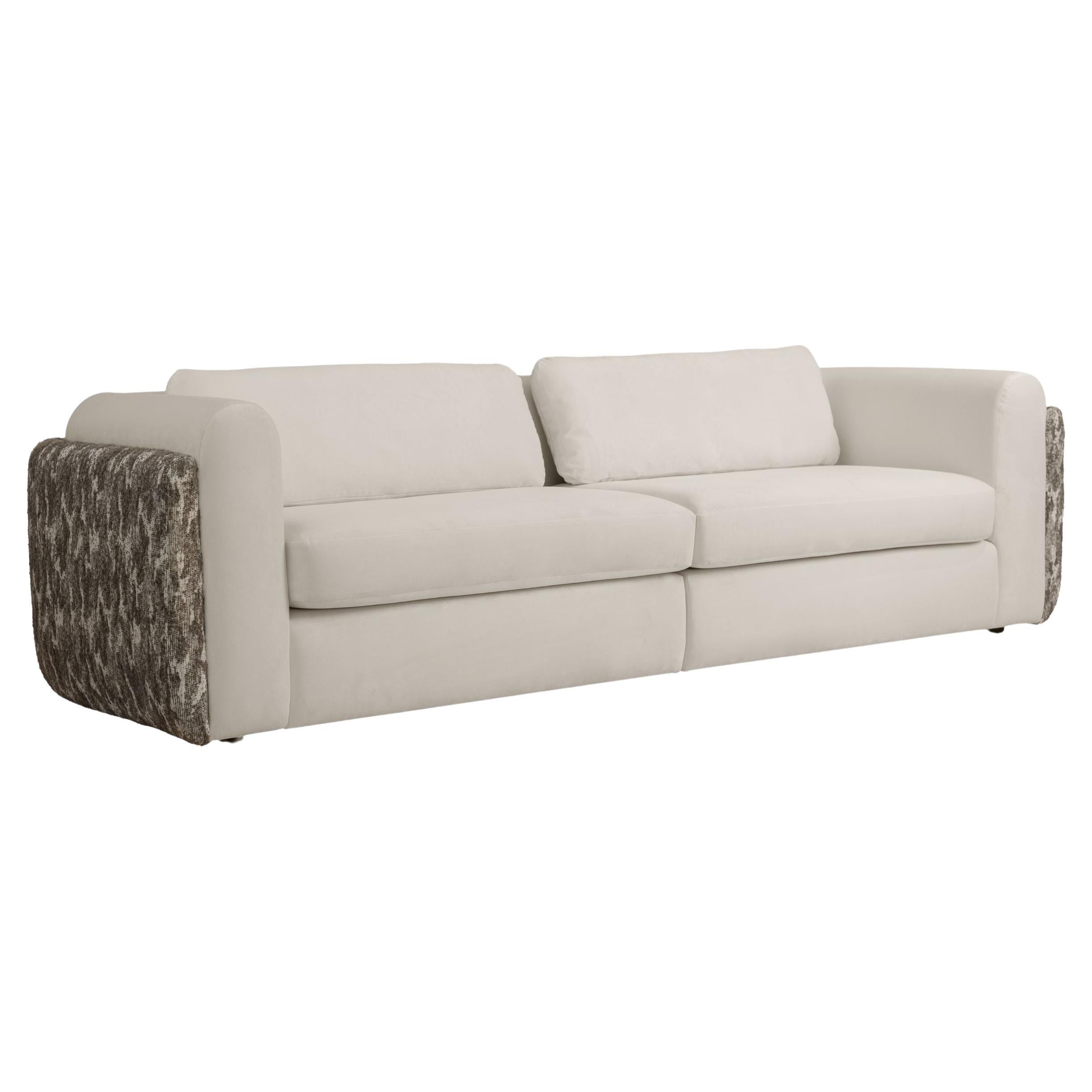 ARCHIE Contemporary Sculptural Sofa in Custom Upholstery