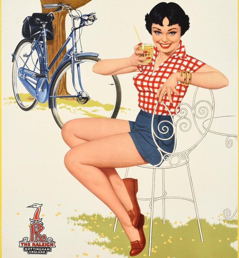 Archie Dickens Original Vintage Raleigh The All Steel Bicycle Poster