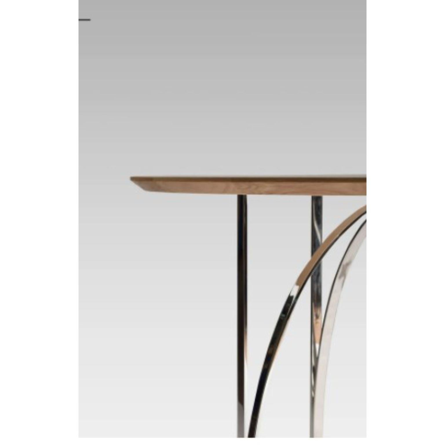 Modern Archie European Walnut Table by Serena Confalonieri For Sale