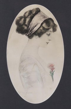 Vintage Profile of a Woman