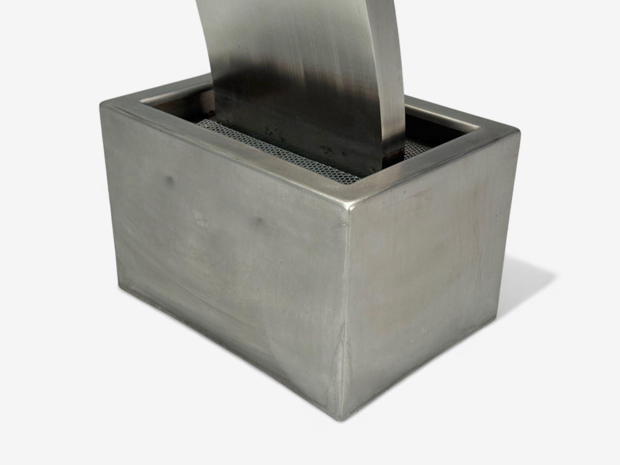 Archie Held, Contemporary, Stainless Steel, Monumental Water Sculpture, USA 2000 For Sale 1