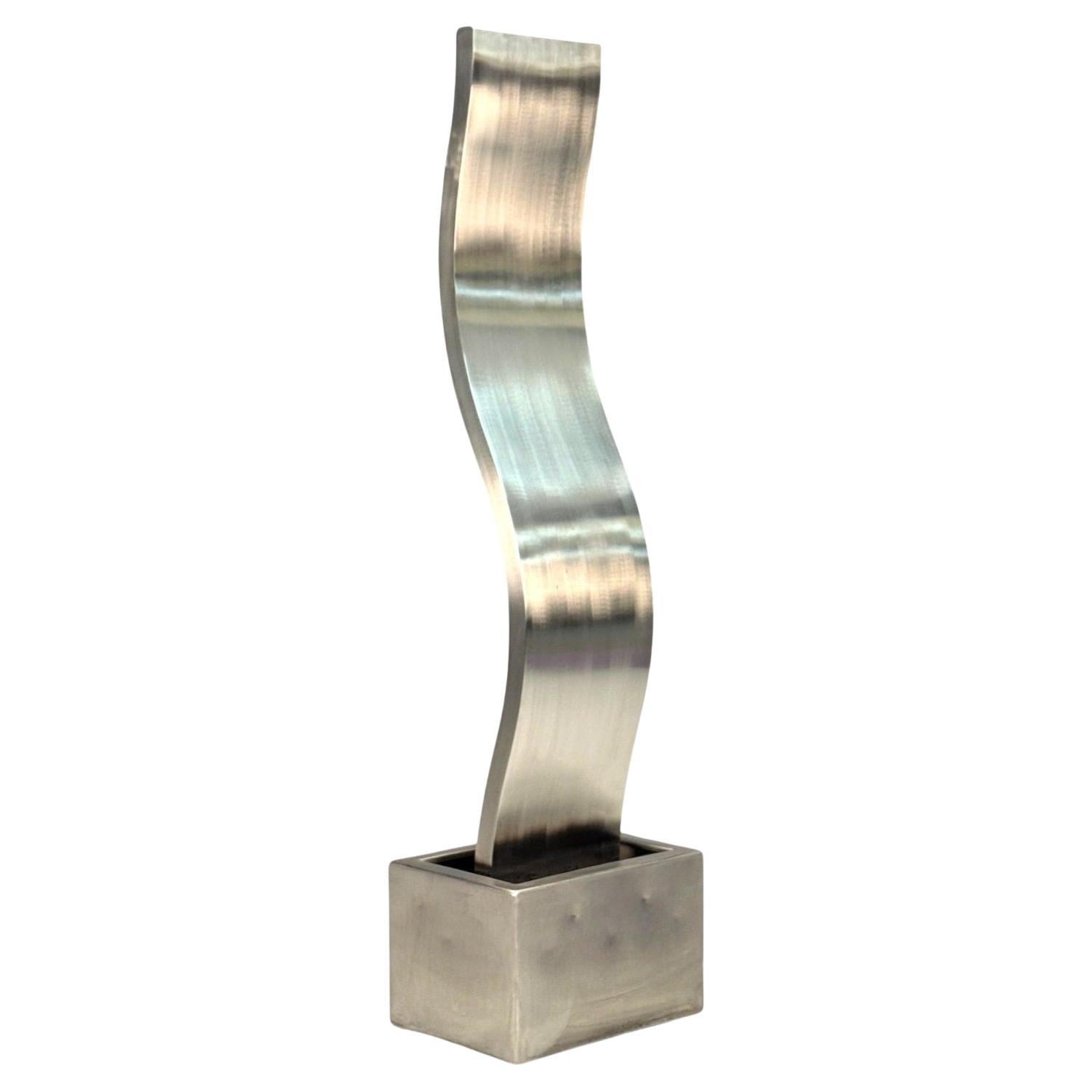 Archie Held, Contemporary, Stainless Steel, Monumental Water Sculpture, USA 2000 For Sale
