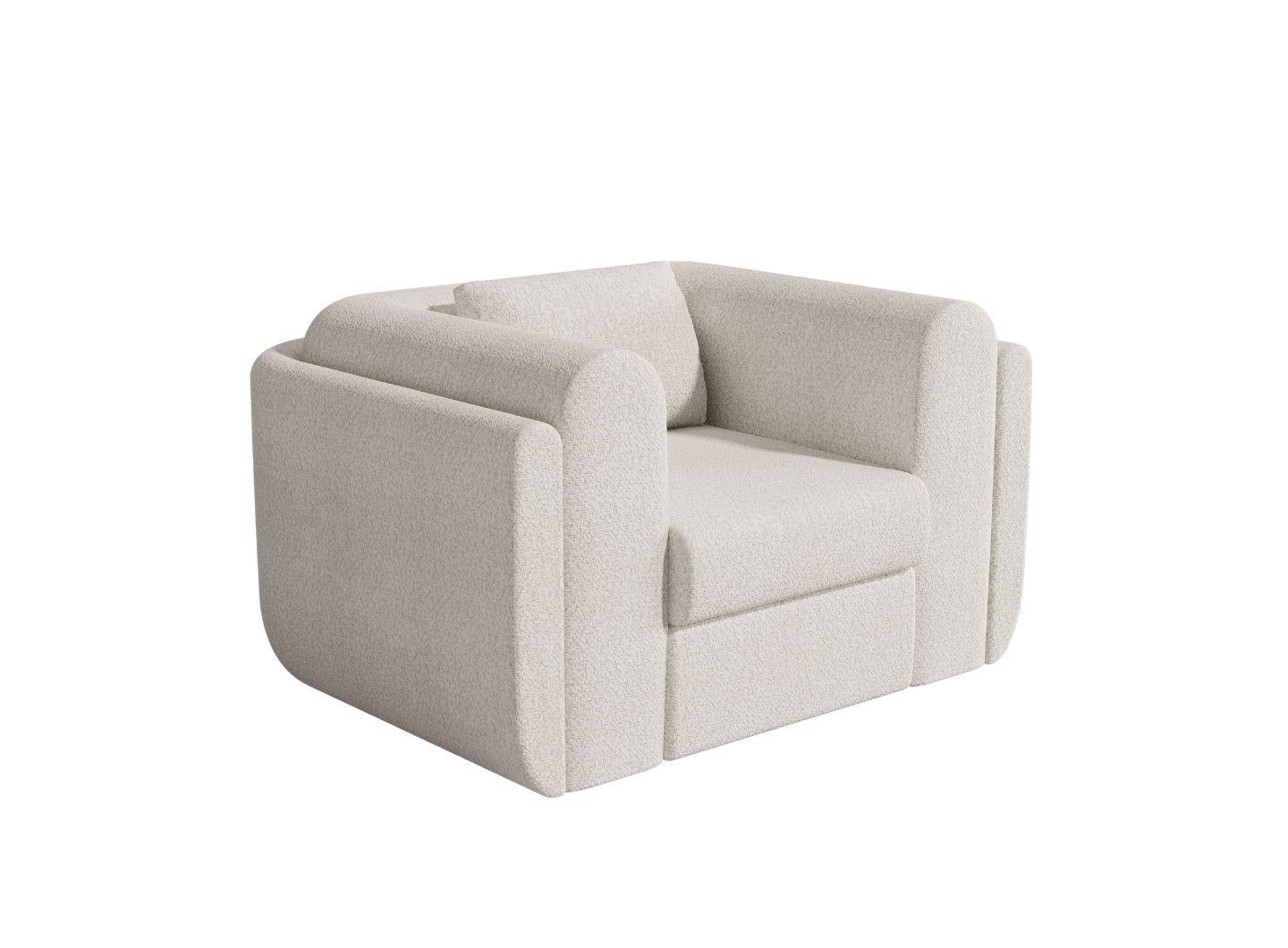Cuir ARCHIE Fauteuil lounge moderne avec rembourrage sur mesure en vente