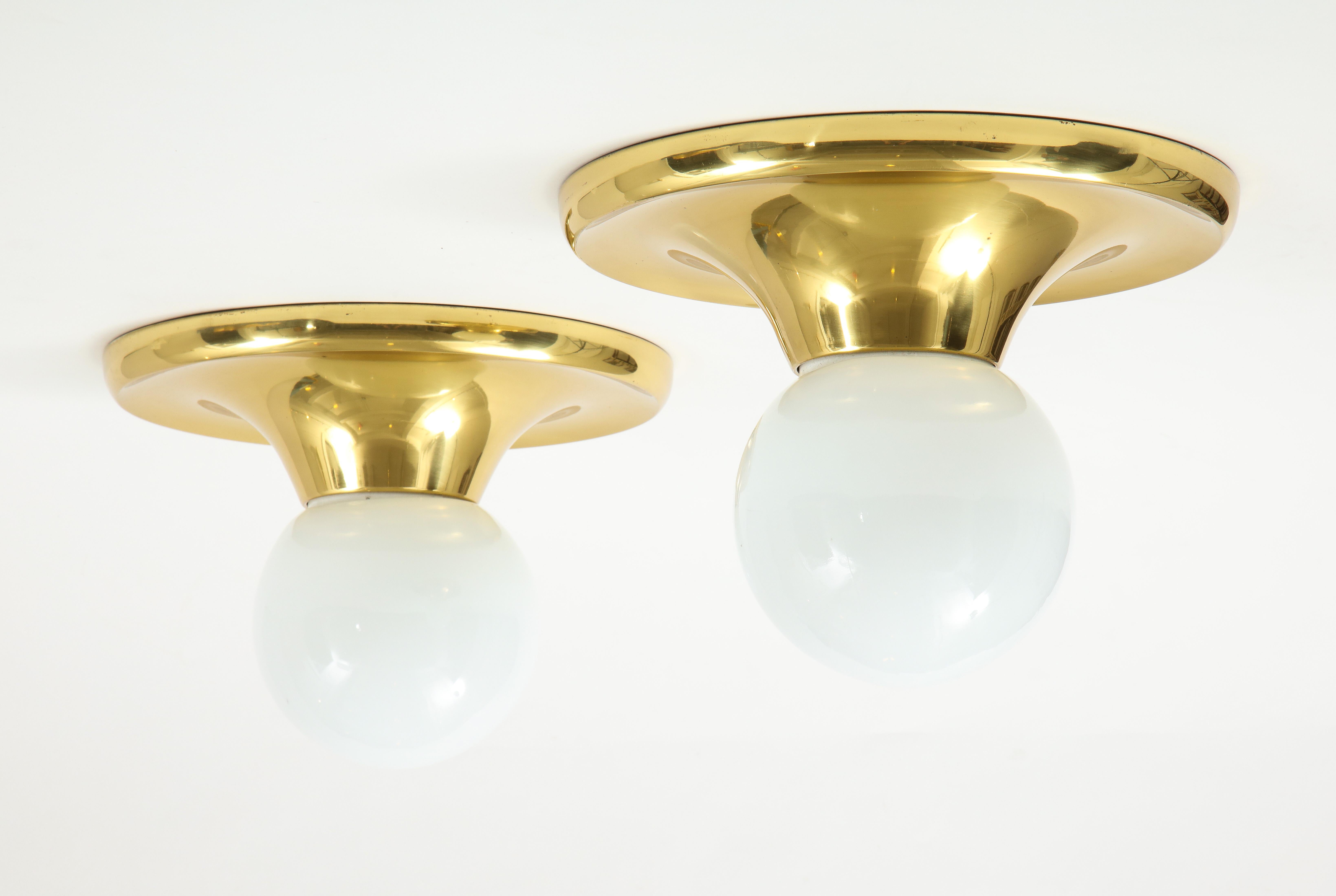 Archille Castiglioni for Arteluce Brass Sconces 2