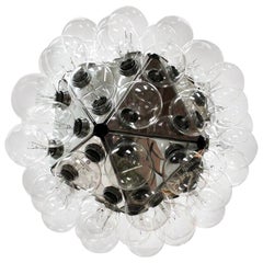 Archille Castiglioni Modern Aluminum and Glass Taraxacum88 Italian Ceiling Lamp