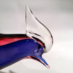 Archimede Seguso 1950 Multi-Color Cock in Murano Glass