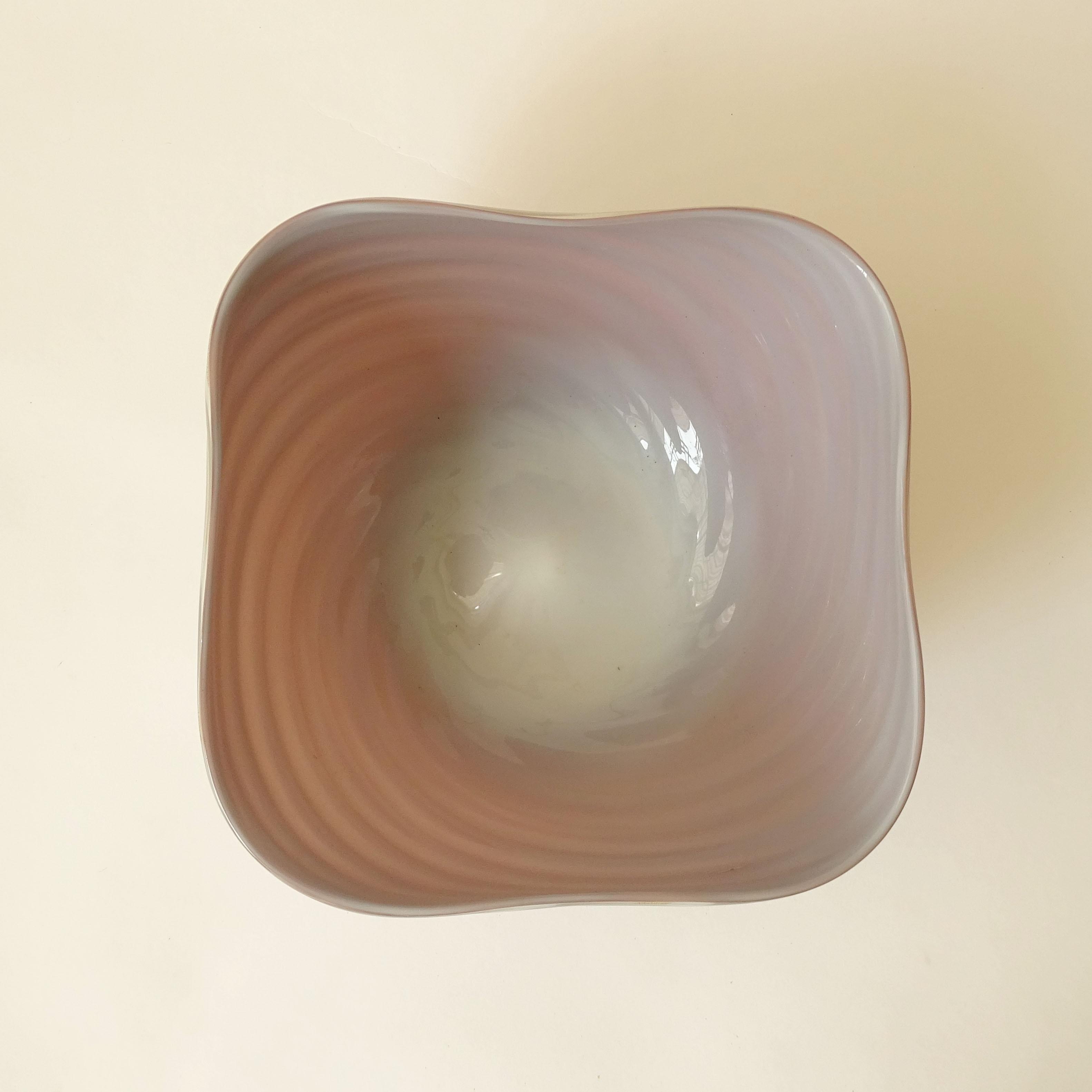Archimede Seguso 1950s Murano Glass Bowl In Excellent Condition For Sale In Milan, IT