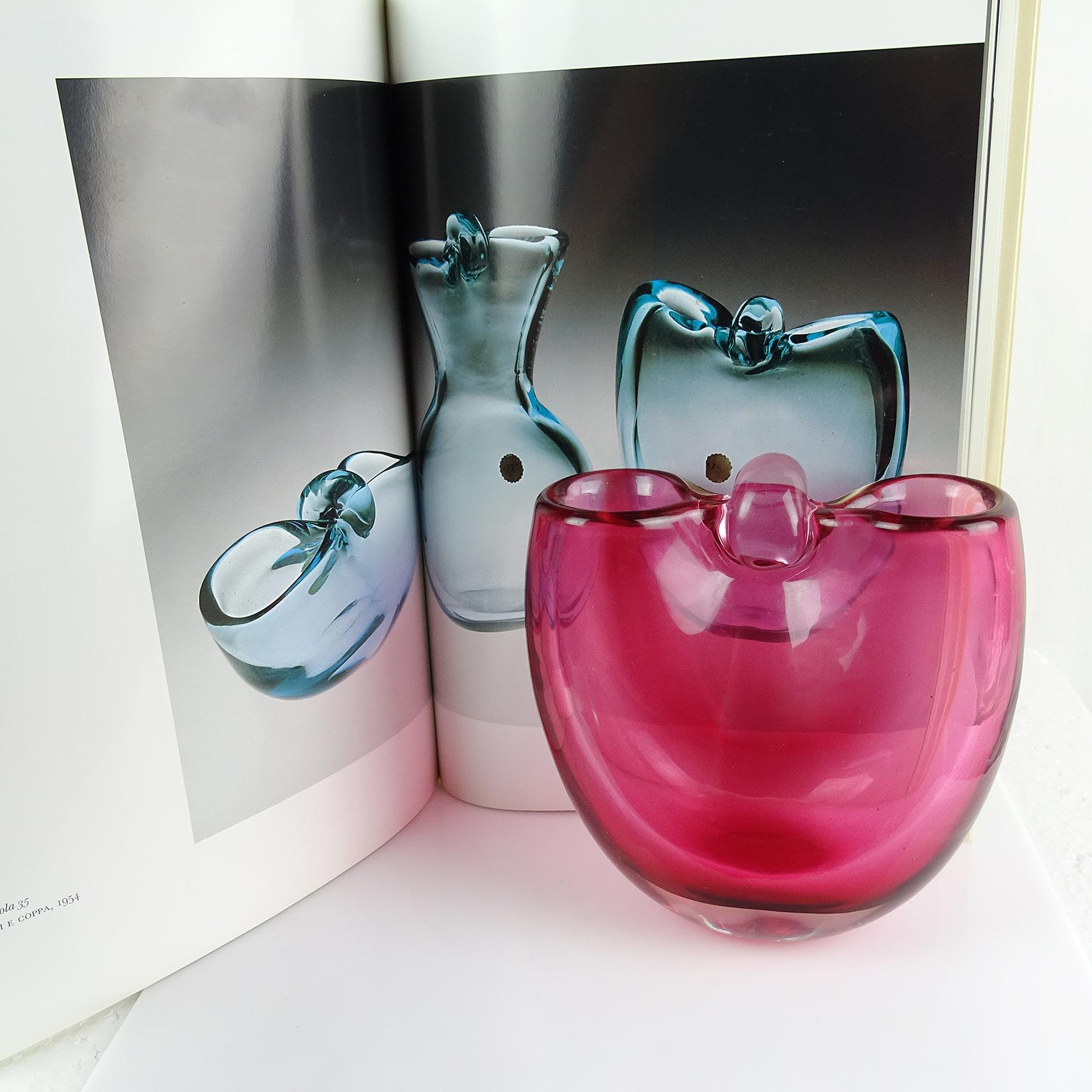 murano glass basket vase