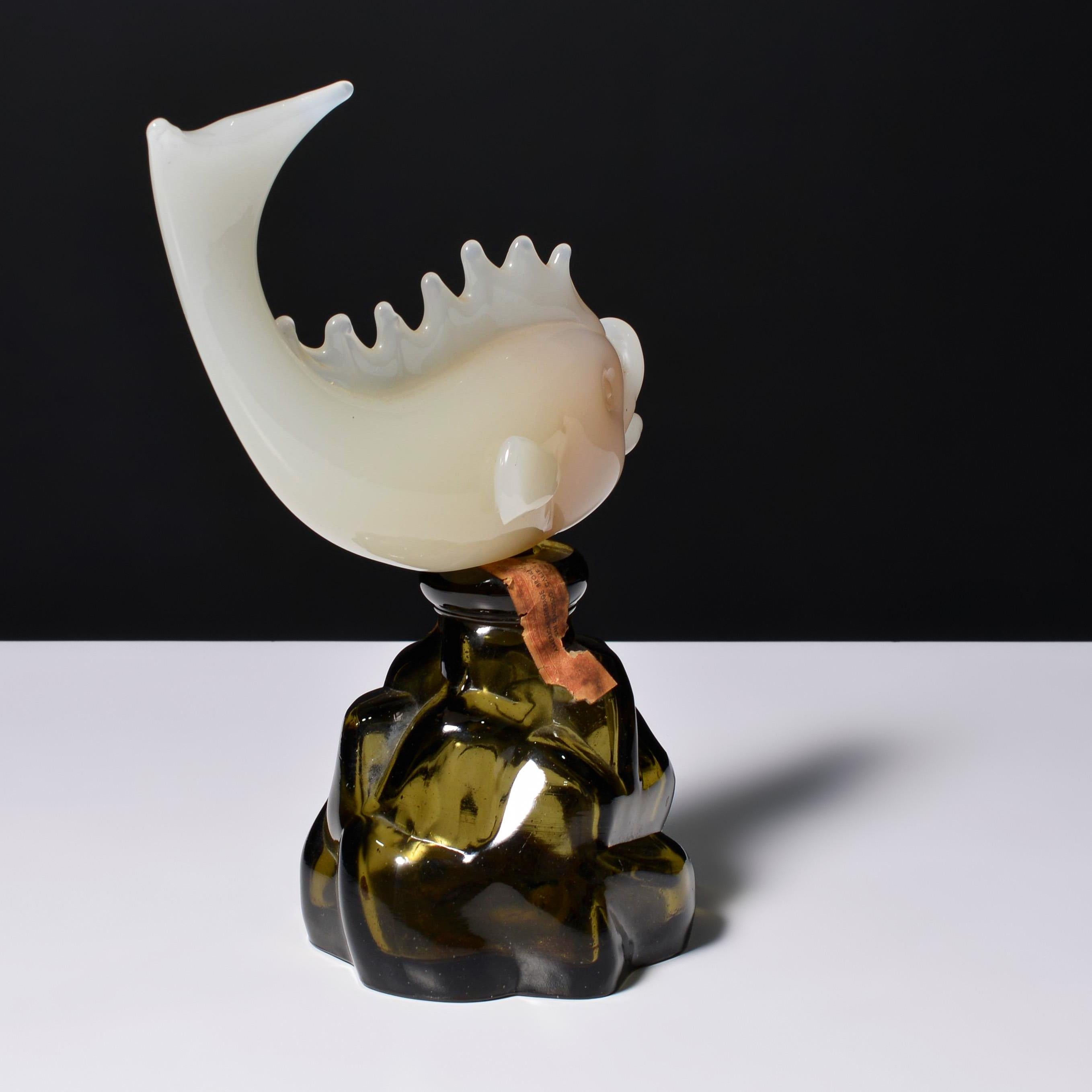 Archimede Seguso ALABASTRO Pesce Scultura / Bottiglia, Leslie Collections in vendita 3