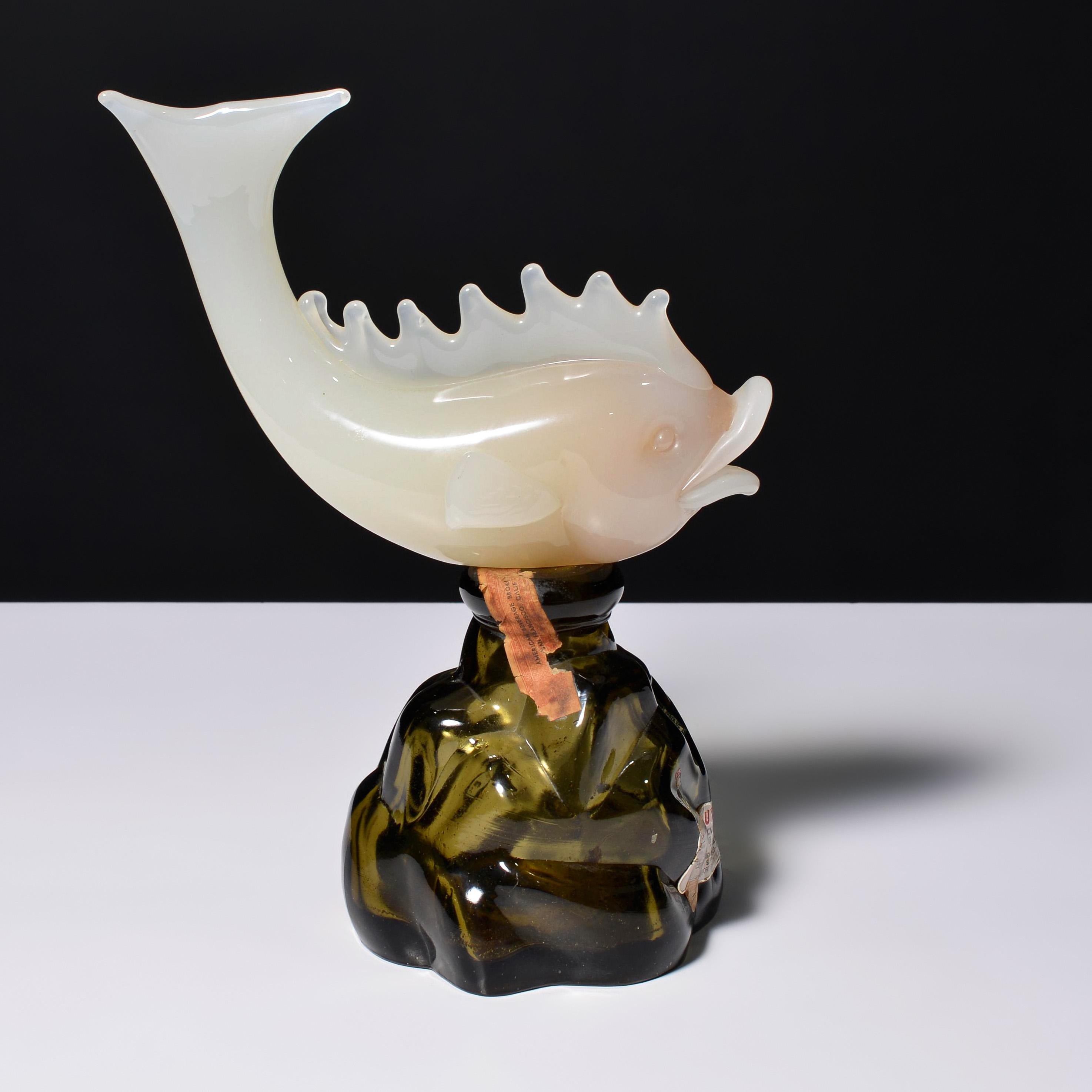 Archimede Seguso ALABASTRO Pesce Scultura / Bottiglia, Leslie Collections in vendita 6