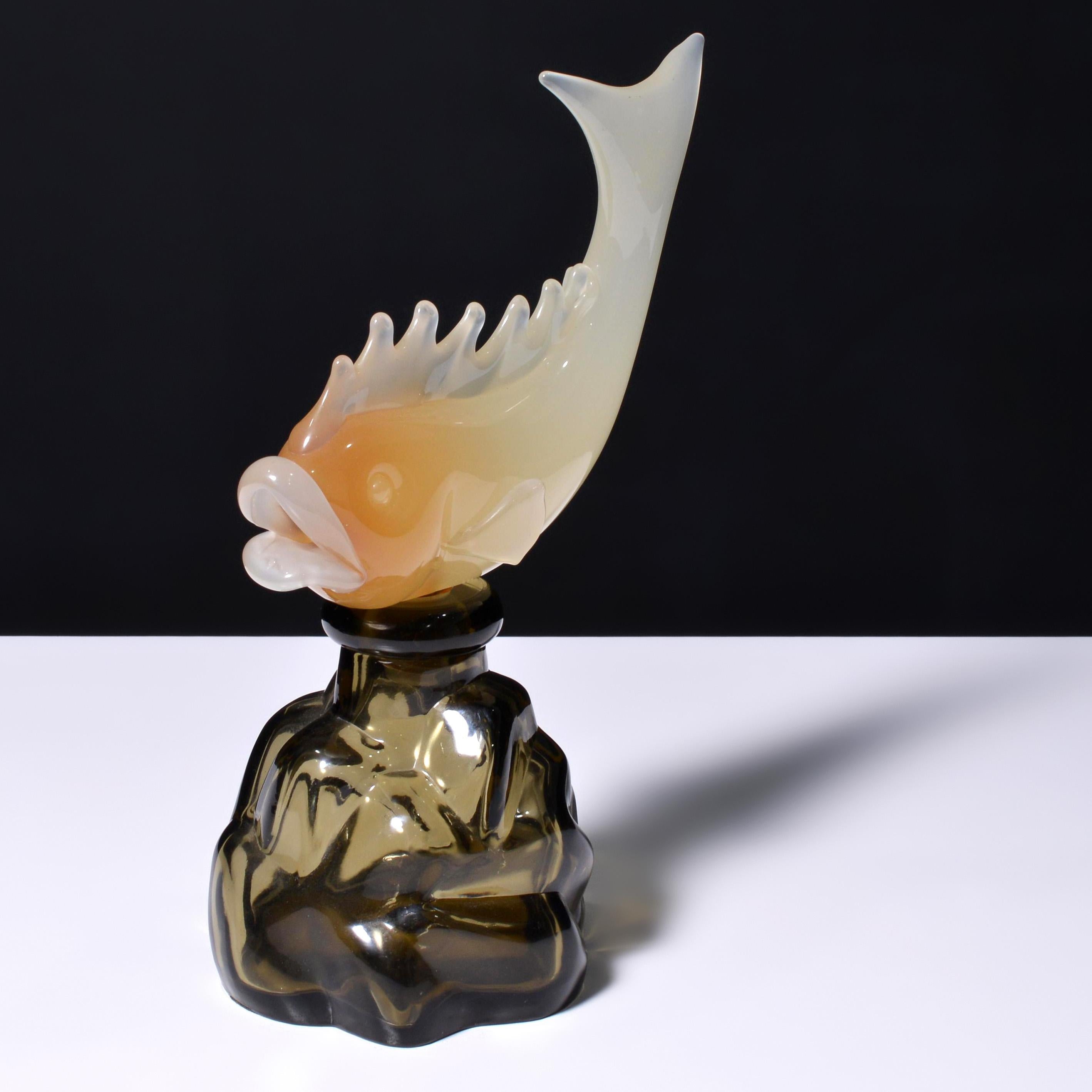Archimede Seguso ALABASTRO Pesce Scultura / Bottiglia, Leslie Collections in vendita 13
