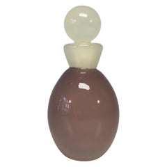 Archimede Seguso Alabastro Murano Italian Vintage Opaline Crystal Perfume Bottle
