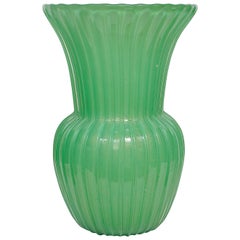 Archimede Seguso, Artistic Green Murano Glass, circa 1950