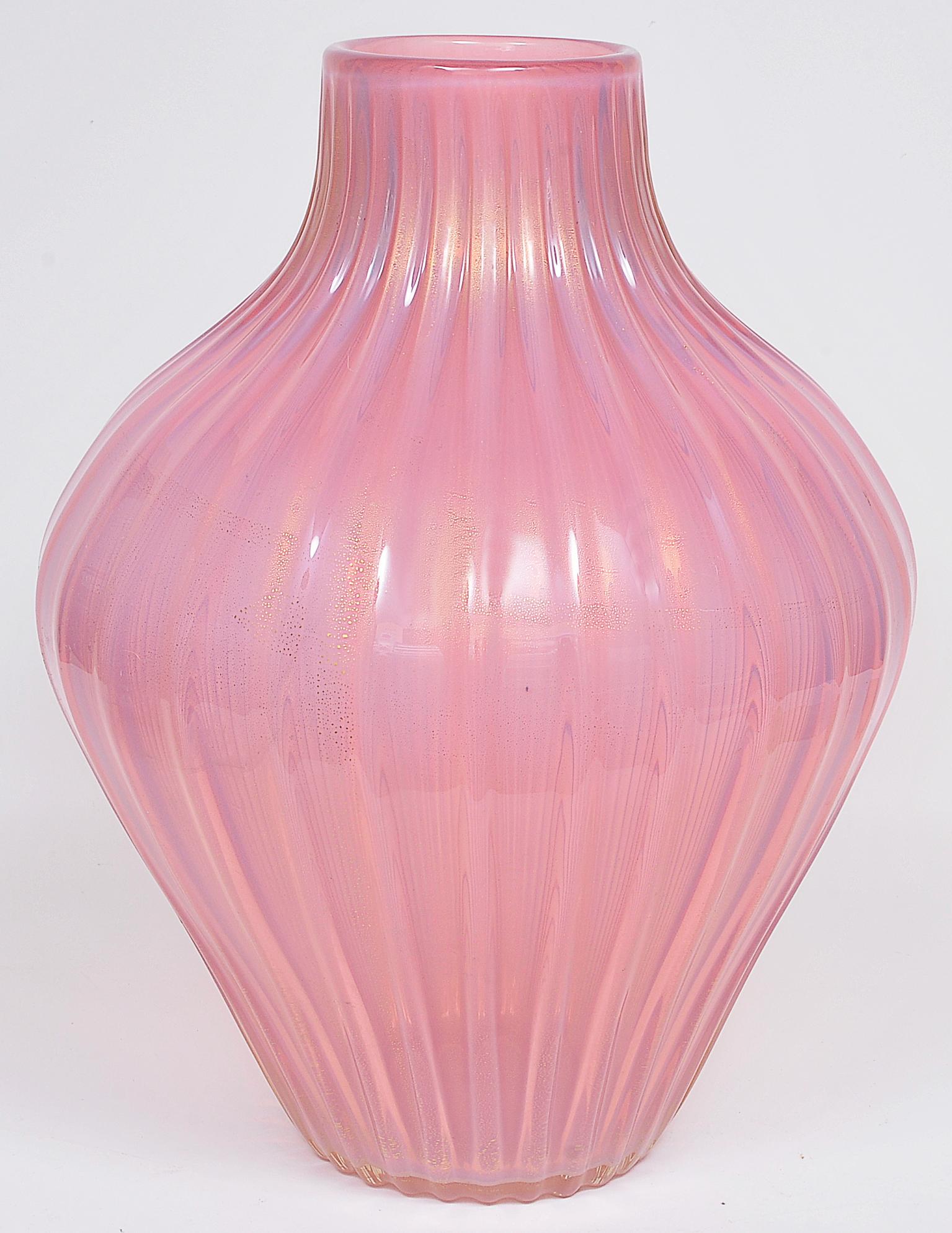Other Archimede Seguso, Artistic Pink Murano Glass, circa 1950 For Sale